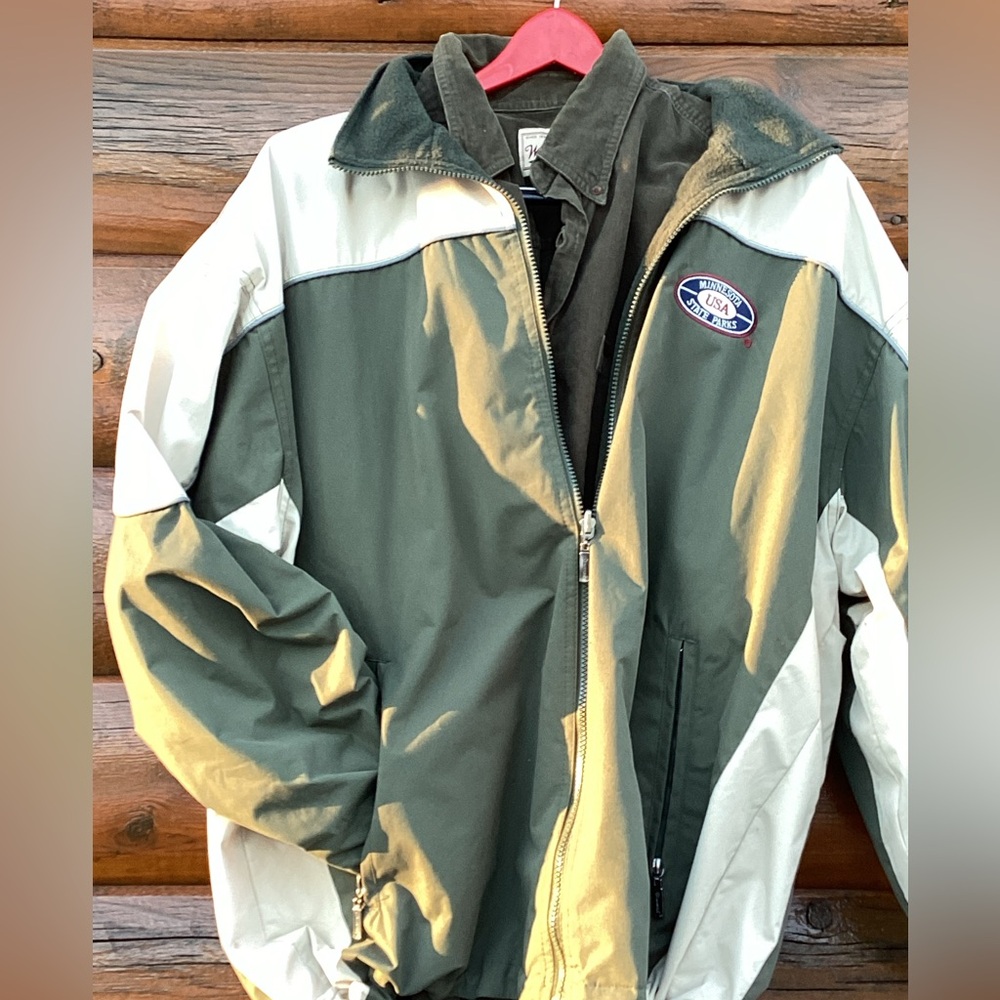 🌲 FLEECE JACKET REVERSIBLE MINNESOTA STATE PARK UNISEX SZ XL